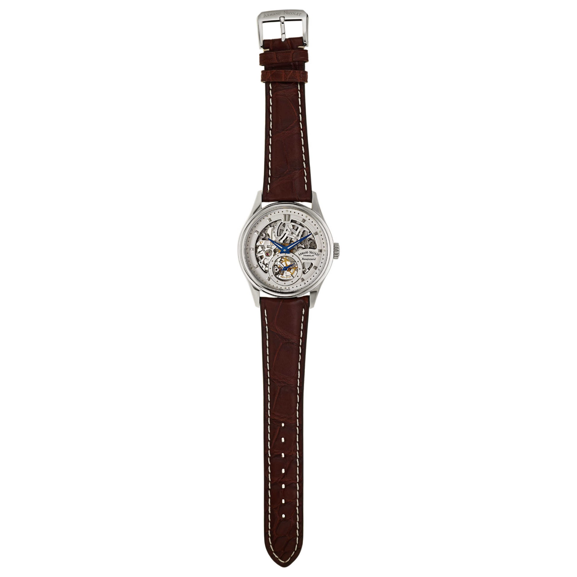 Armand Nicolet LS8 Men's Manual-Wind Watch 9620S-AG-P713MR2 - Image #8