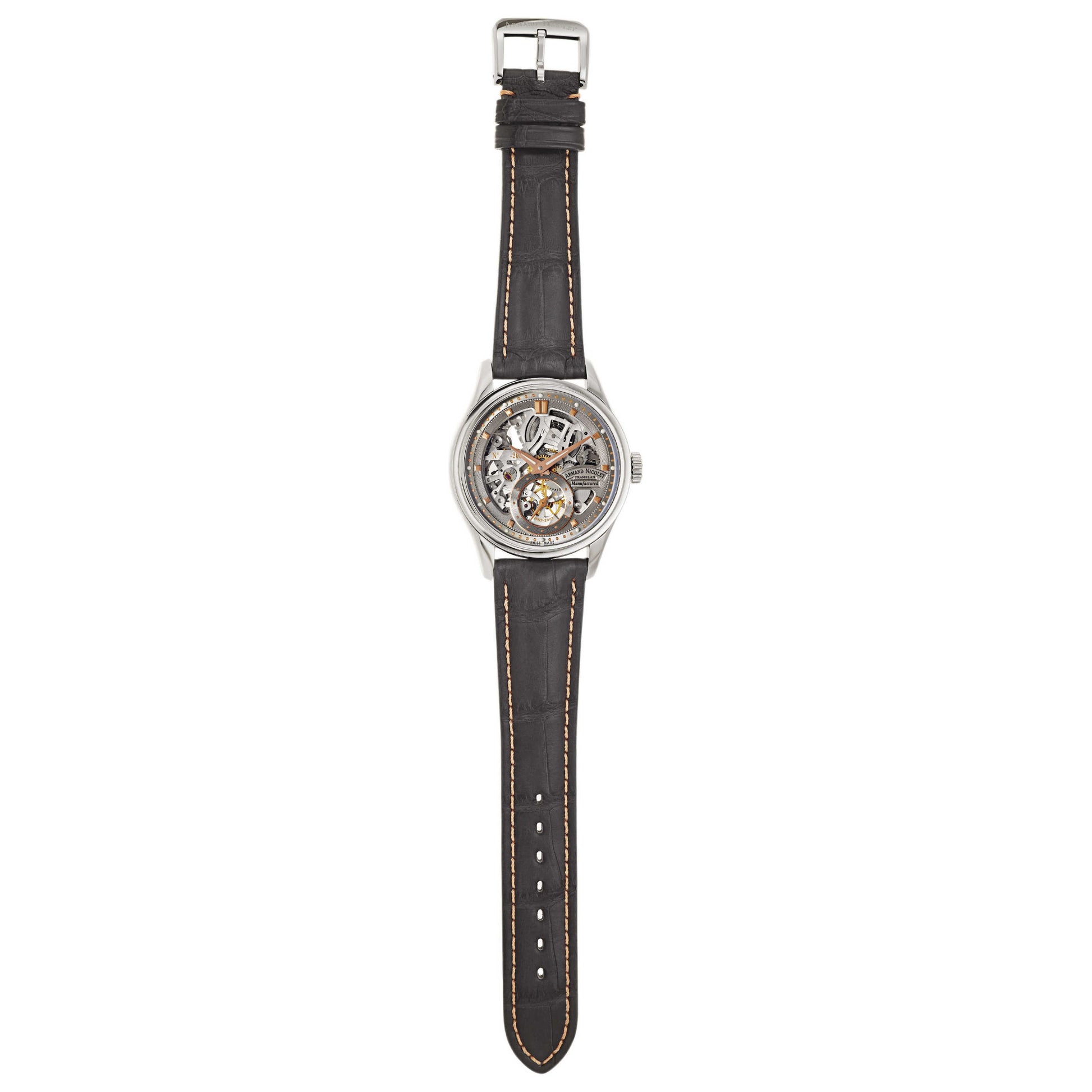 Armand Nicolet LS8 Men's Manual-Wind Watch 9620S-GL-P713GR2 - Image #8