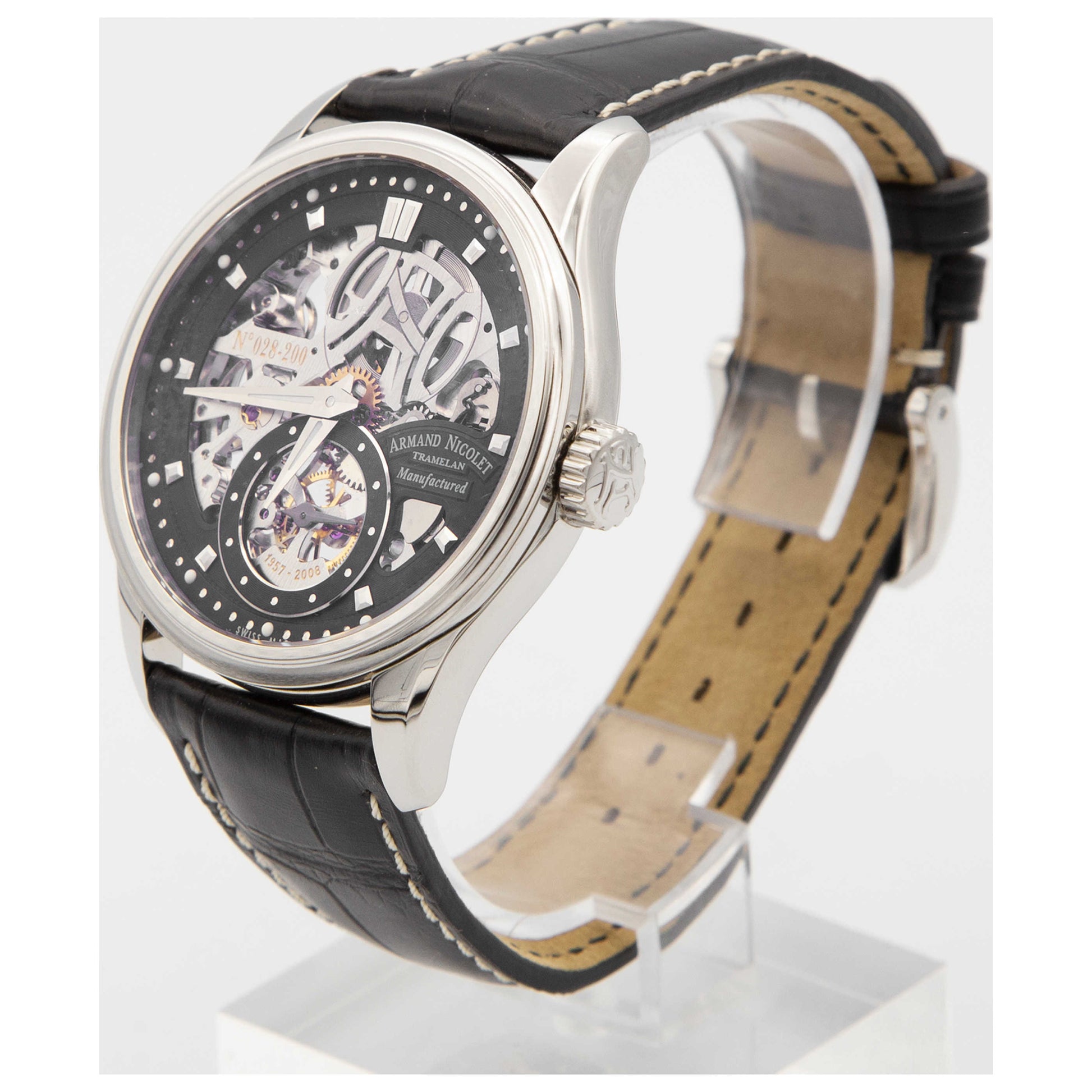 Armand Nicolet LS8 Men's Manual-Wind Watch 9620S-NR-P713NR2-SDV - Image #4