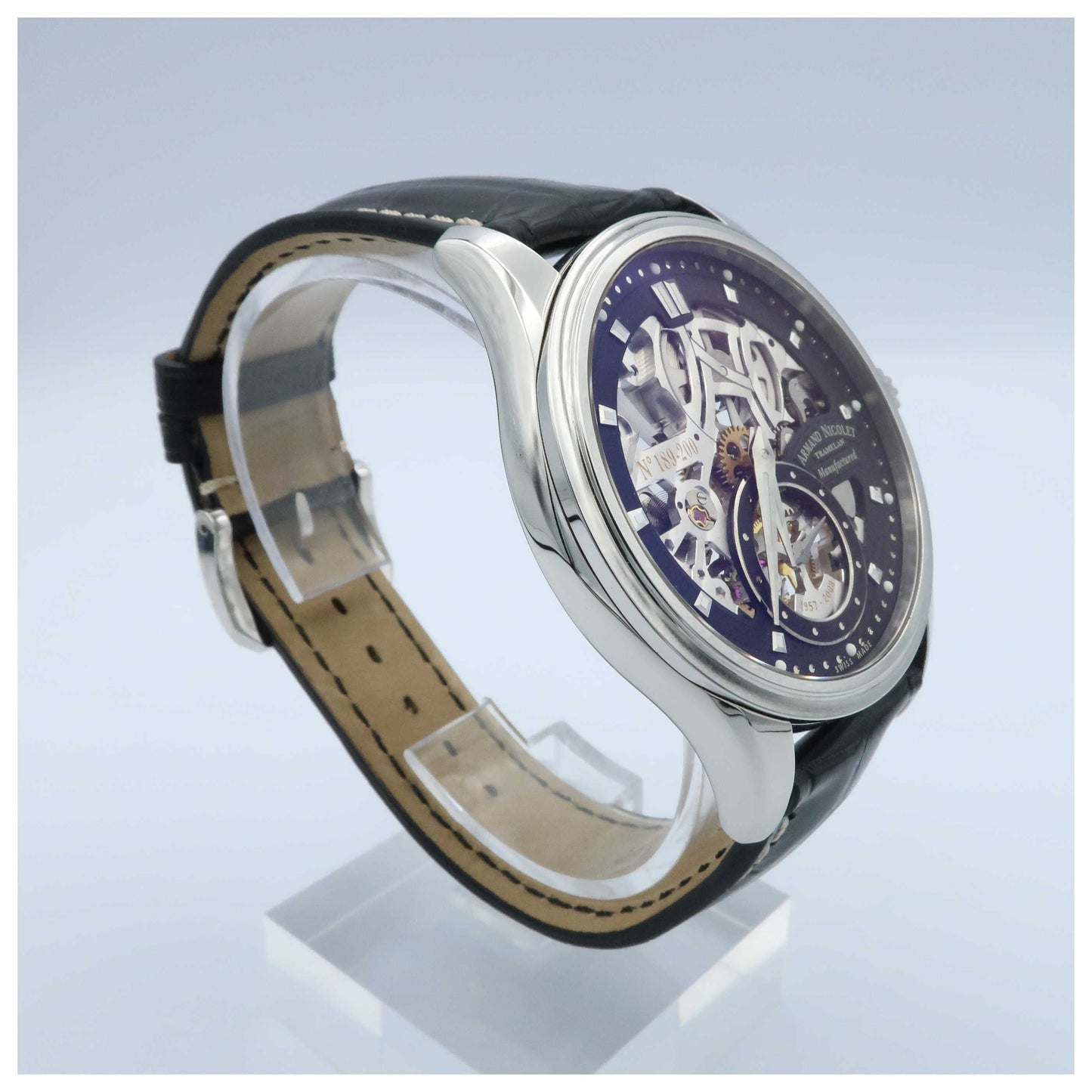 Armand Nicolet LS8 Men's Manual-Wind Watch 9620S-NR-P713NR2-SD - Image #3