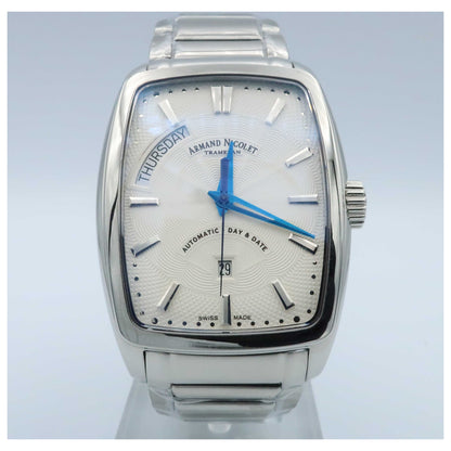 Front view of Armand Nicolet TM7 Men's Automatic Watch 9630A-AG-M9630-SD
