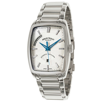 Front view of Armand Nicolet TM7 Men's Automatic Watch 9630A-AG-M9630