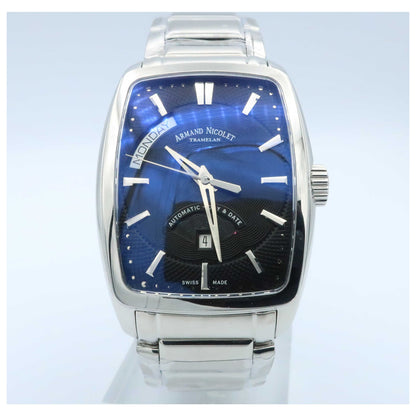 Front view of Armand Nicolet TM7 Men's Automatic Watch 9630A-NR-M9630-SDV