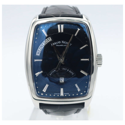Front view of Armand Nicolet TM7 Men's Automatic Watch 9630A-NR-P968NR3-SD