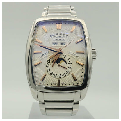Front view of Armand Nicolet TM7 Men's Automatic Watch 9632A-AS-M9630-SDV