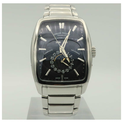 Front view of Armand Nicolet TM7 Men's Automatic Watch 9632A-NR-M9630-PO
