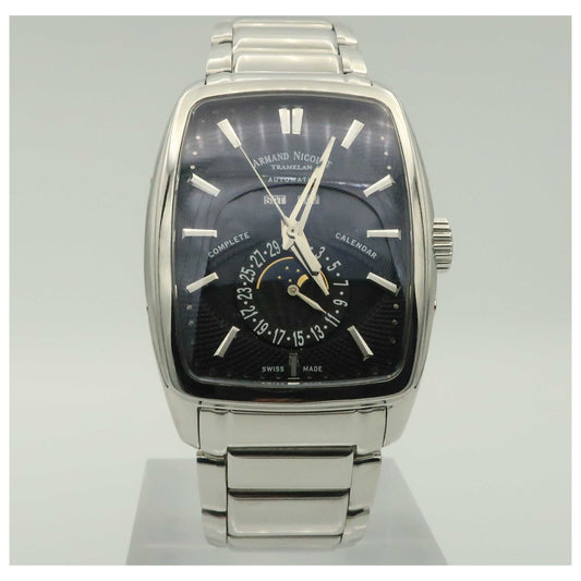 Front view of Armand Nicolet TM7 Men's Automatic Watch 9632A-NR-M9630-PO