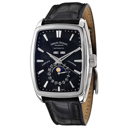 Front view of Armand Nicolet TM7 Men's Automatic Watch 9632A-NR-P968NR3