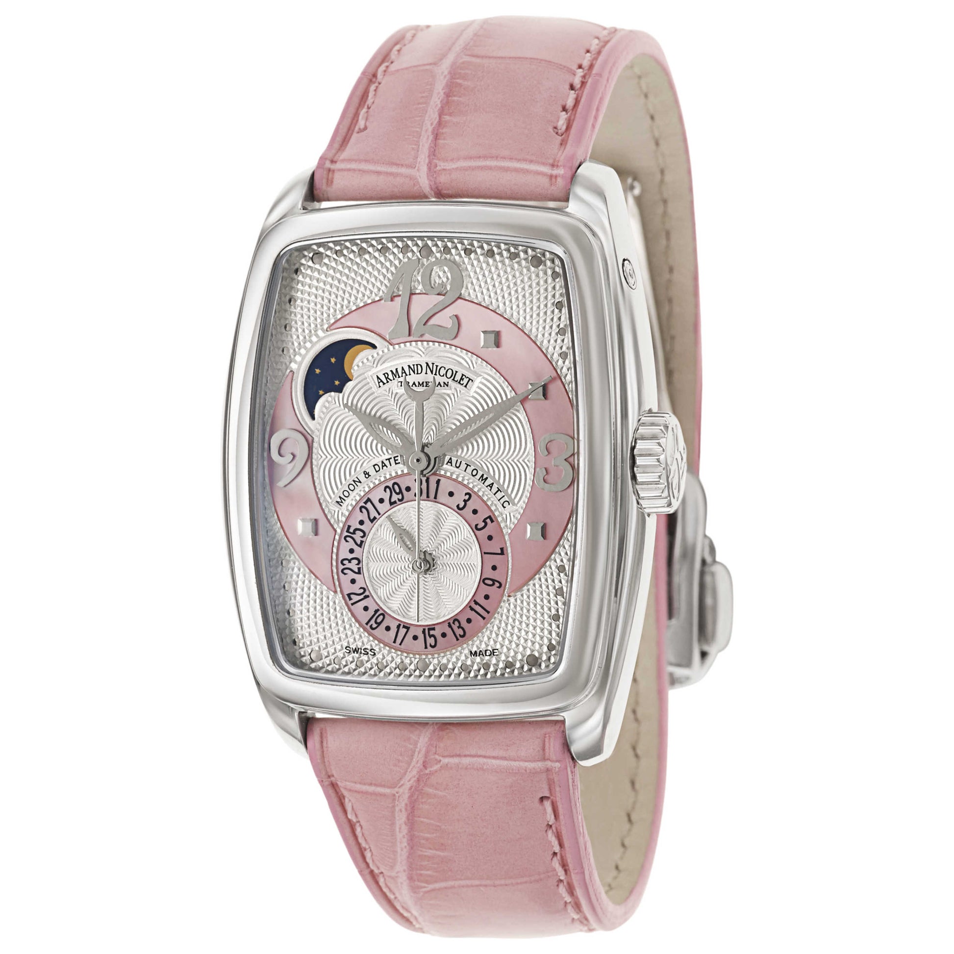 Front view of Armand Nicolet TL7 Women's Automatic Watch 9633A-AS-P968RS0
