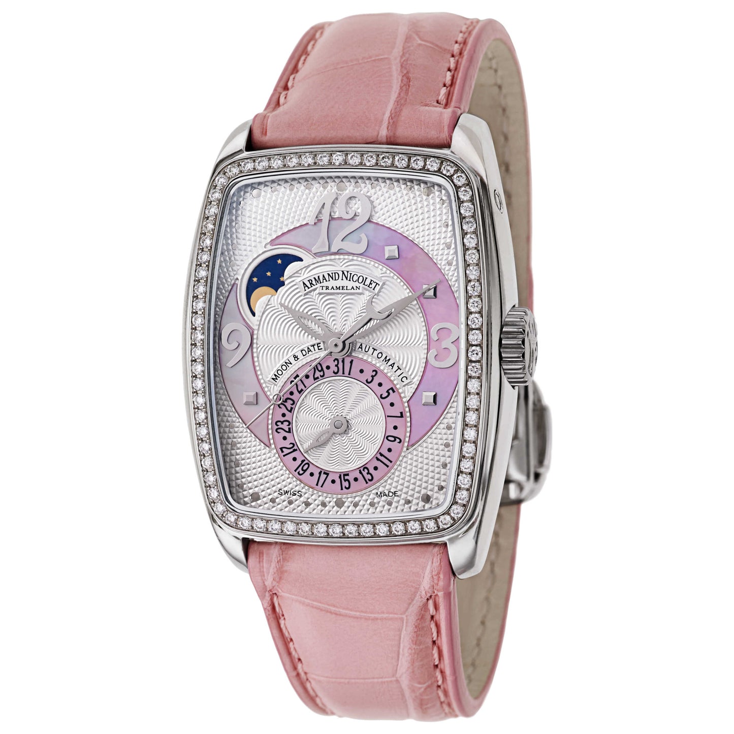 Front view of Armand Nicolet TL7 Women's Automatic Watch 9633D-AS-P968RS0