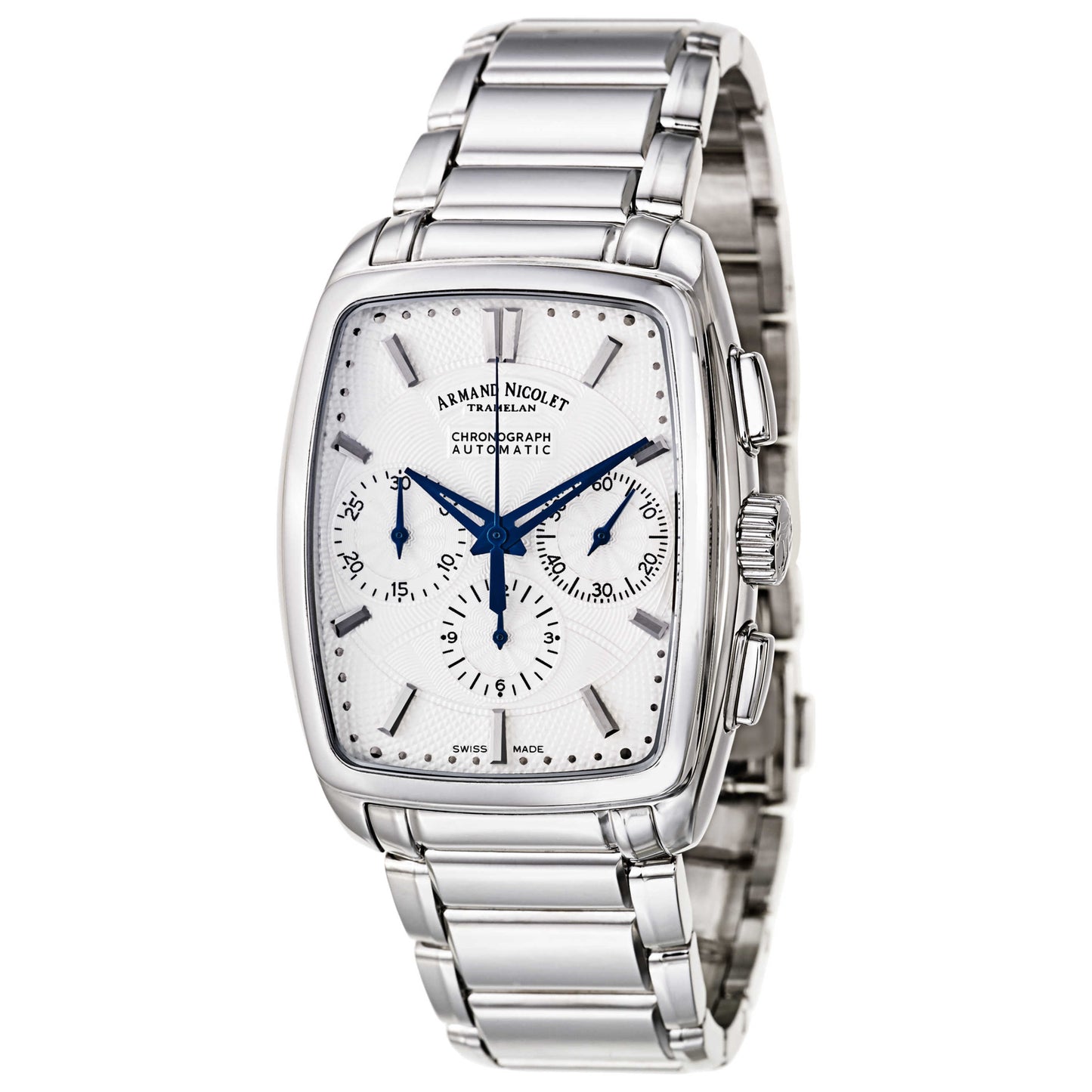 Front view of Armand Nicolet TM7 Men's Automatic Watch 9634A-AG-M9630