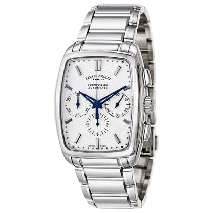 Front view of Armand Nicolet TM7 Men's Automatic Watch 9634A-AG-M9630