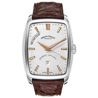 Front view of Armand Nicolet TM7 Men's Automatic Watch 9636A-AS-P968MR3