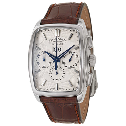 Front view of Armand Nicolet TM7 Men's Automatic Watch 9638A-AG-P968MR3
