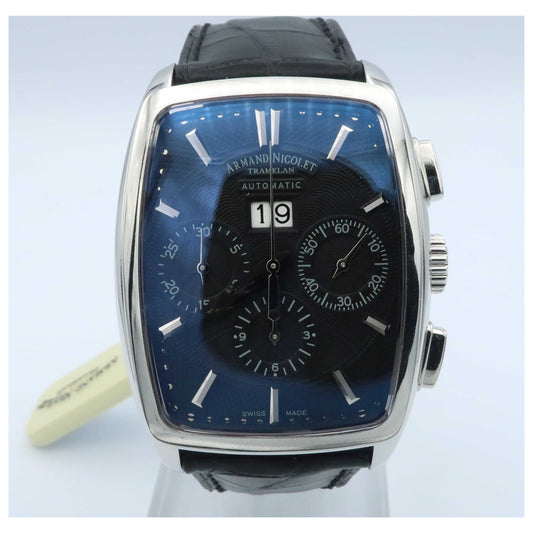 Front view of Armand Nicolet TM7 Men's Automatic Watch 9638A-NR-P968NR3-SD