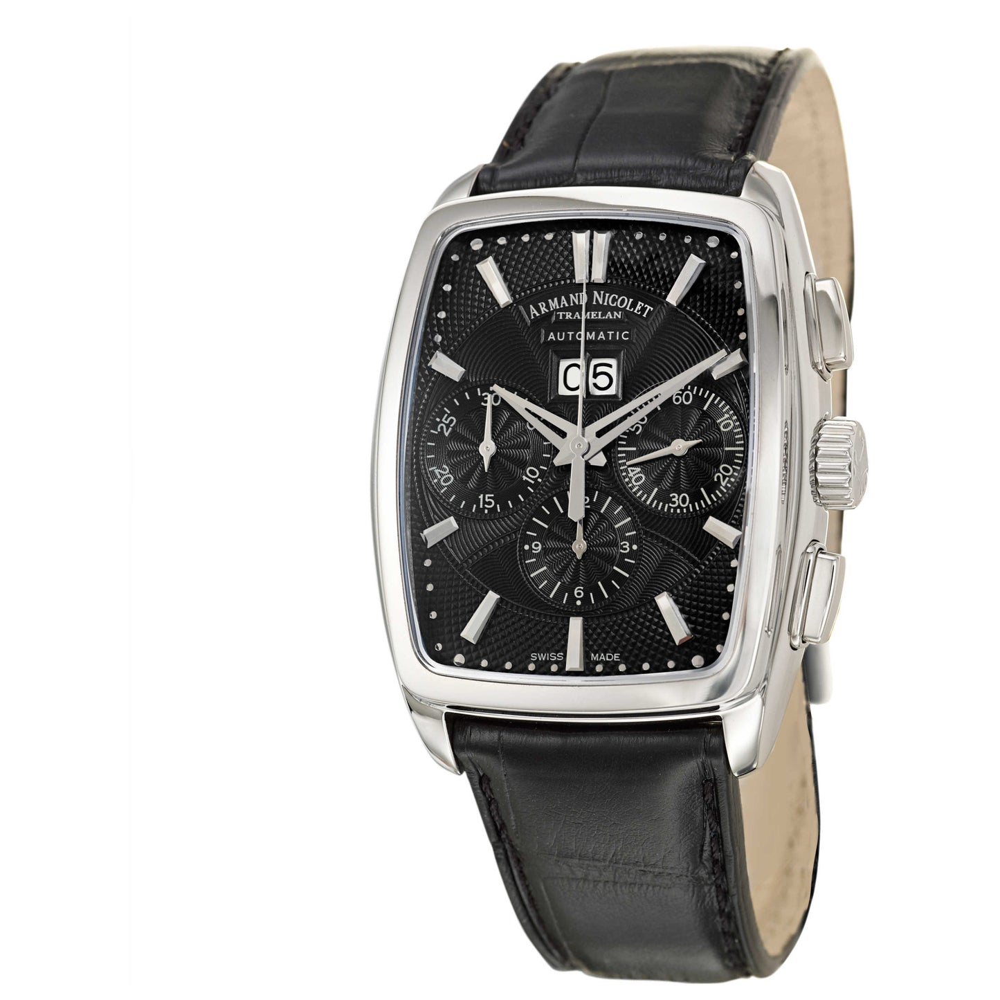 Front view of Armand Nicolet TM7 Men's Automatic Watch 9638A-NR-P968NR3