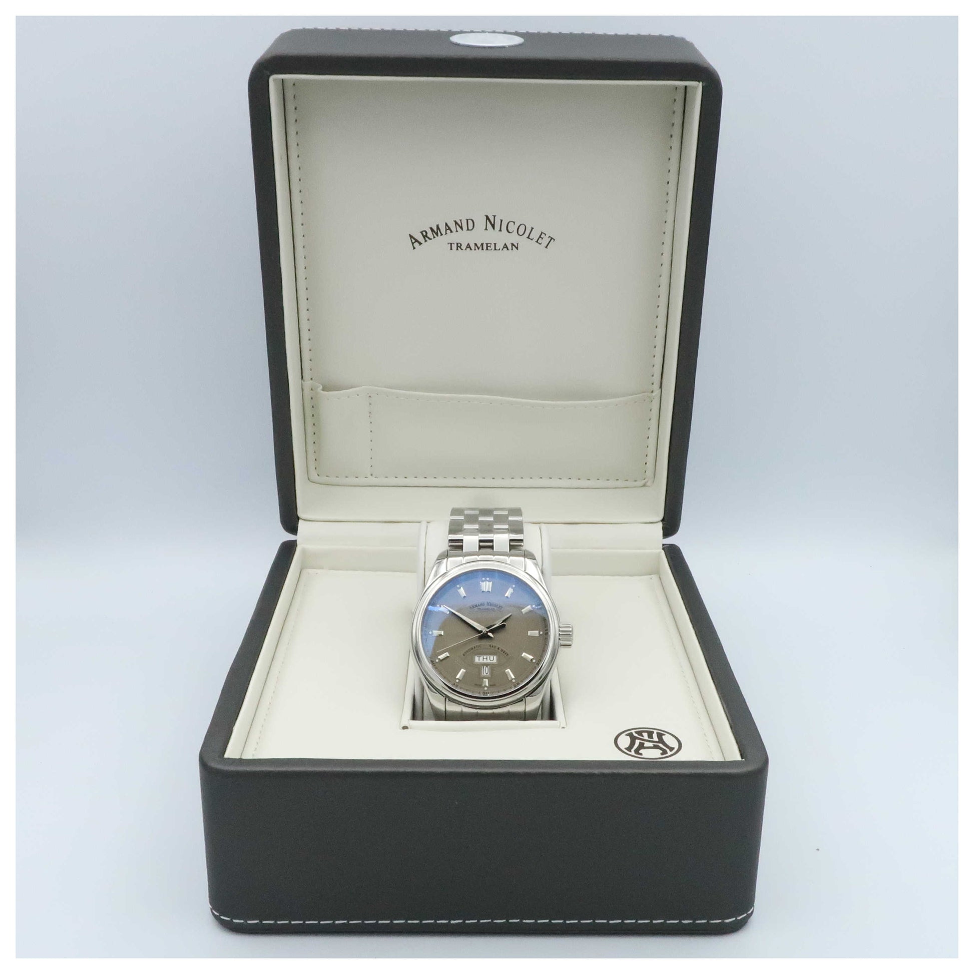 Armand Nicolet M02 Men's Automatic Watch 9640A-GR-M9140-SD - Image #6