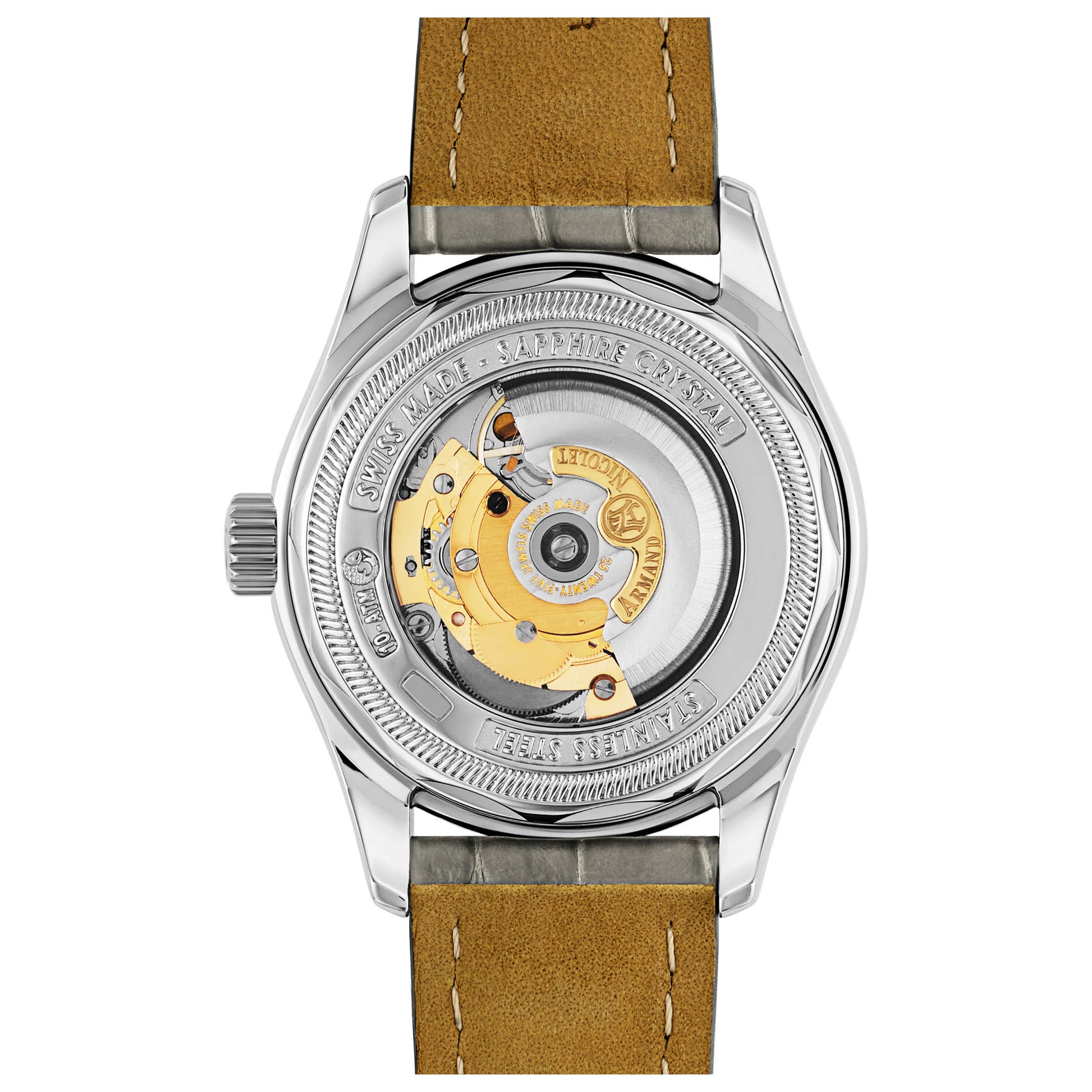 Armand Nicolet M02 Men's Automatic Watch 9640A-GR-P974GR2 - Image #2