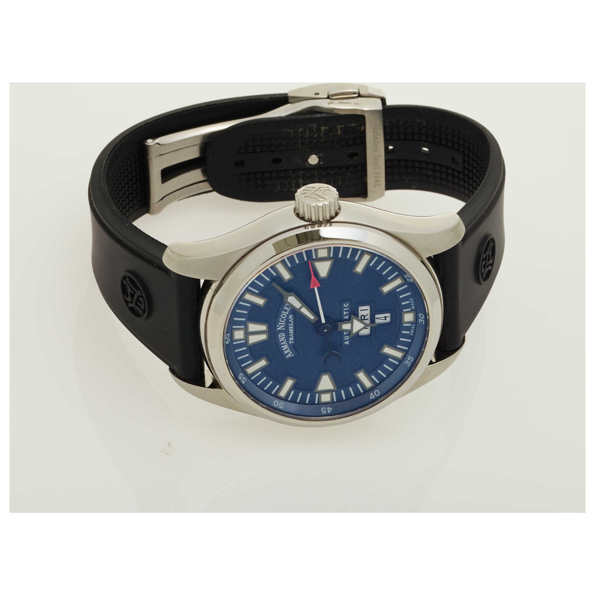 Armand Nicolet M02 Men's Automatic Watch 9640M-BU-G9660-SD - Image #8