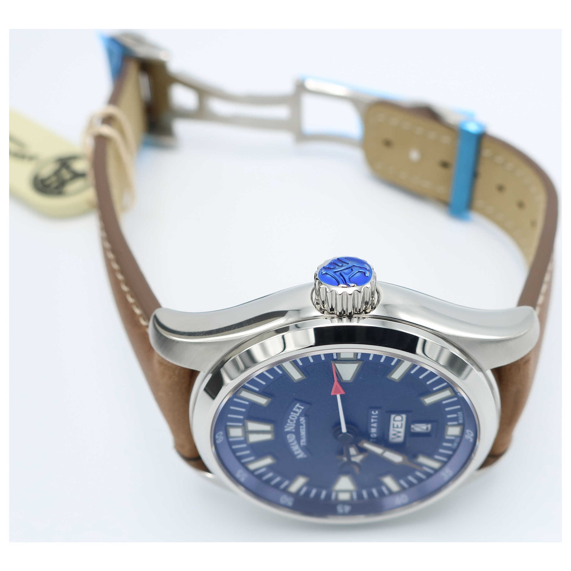 Armand Nicolet M02 Men's Automatic Watch 9640M-BU-PK2420MR-SD - Image #8