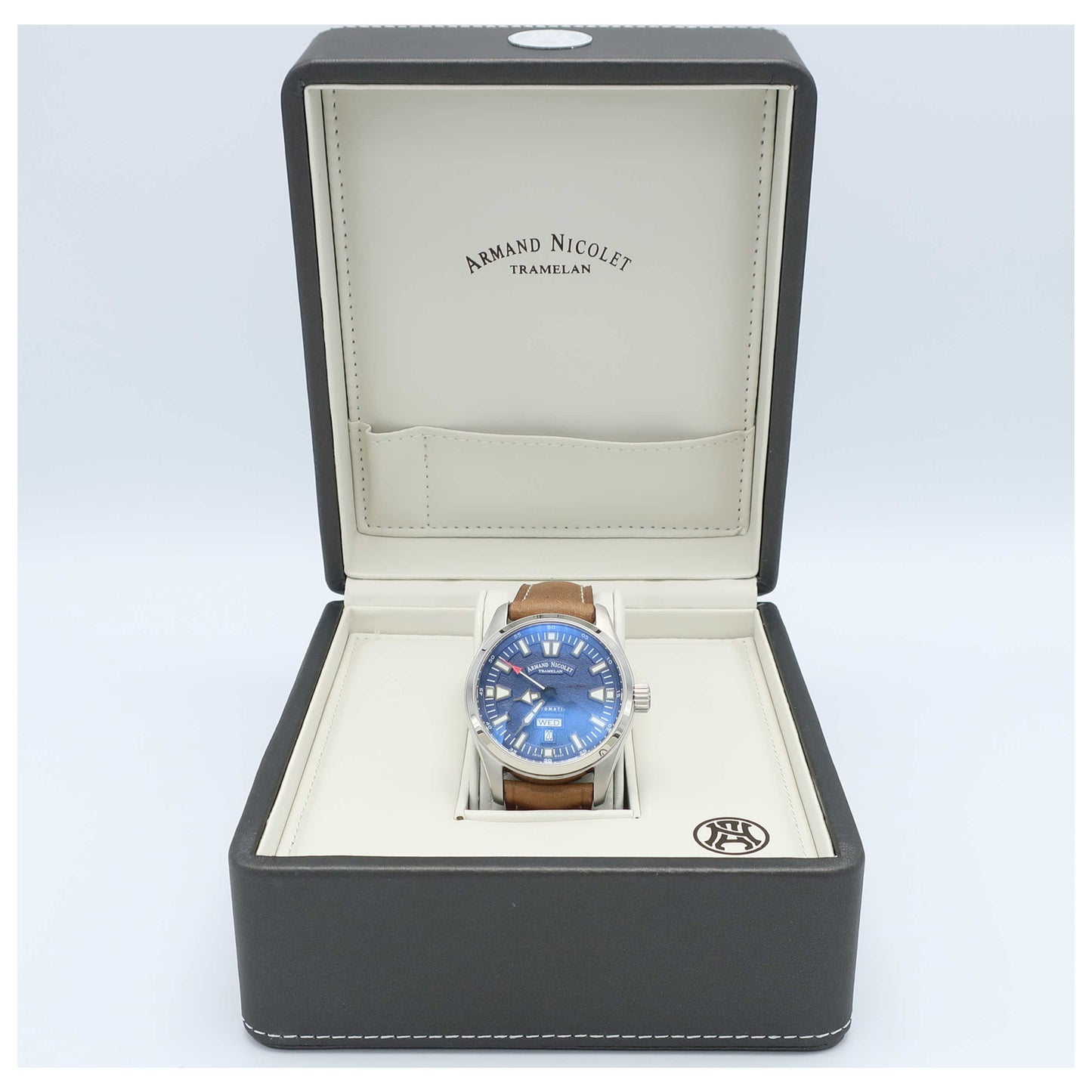 Armand Nicolet M02 Men's Automatic Watch 9640M-BU-PK2420MR-SD - Image #6