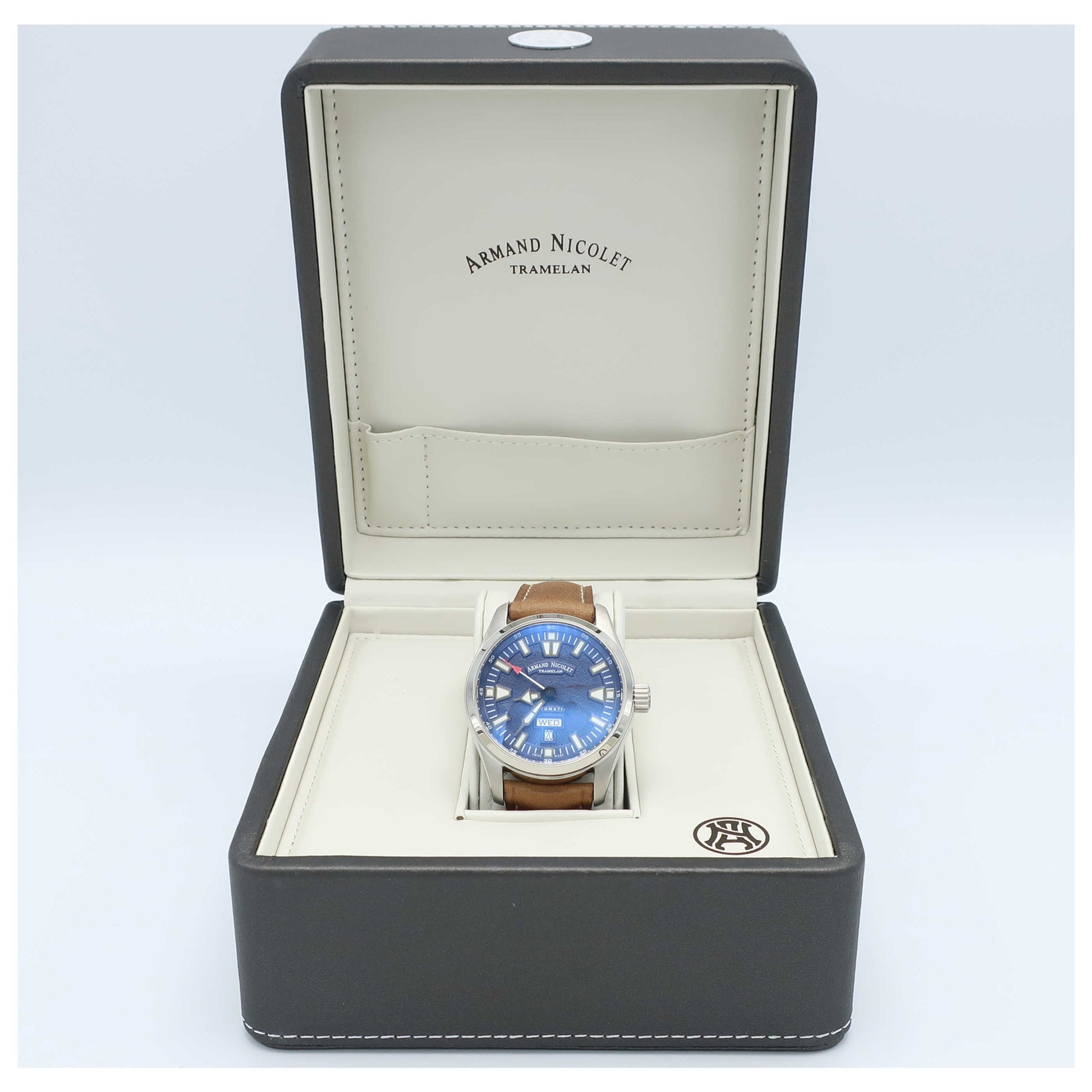 Armand Nicolet M02 Men's Automatic Watch 9640M-BU-PK2420MR-SD - Image #6