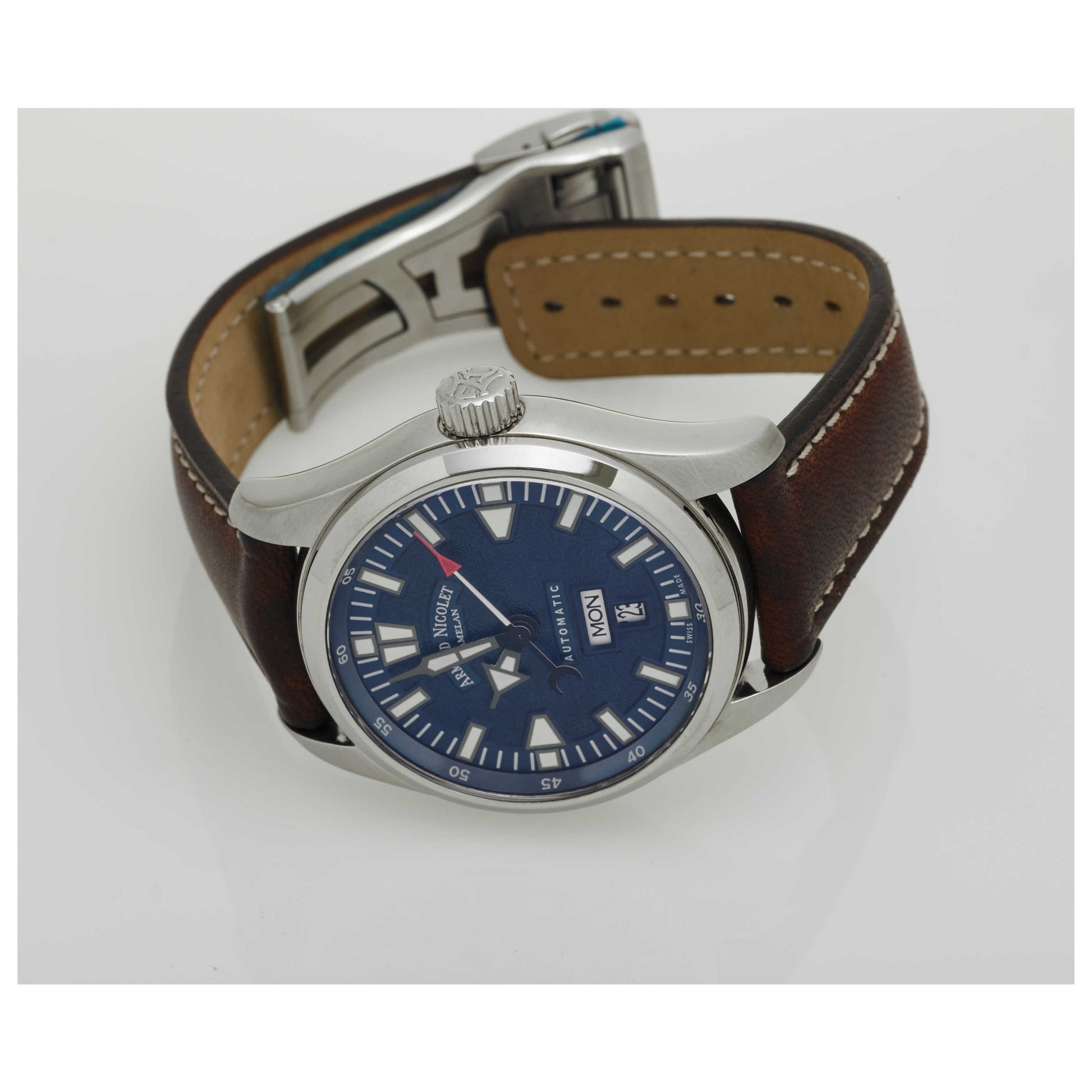 Armand Nicolet M02 Men's Automatic Watch 9640M-BUPK2420MR-SDV - Image #8