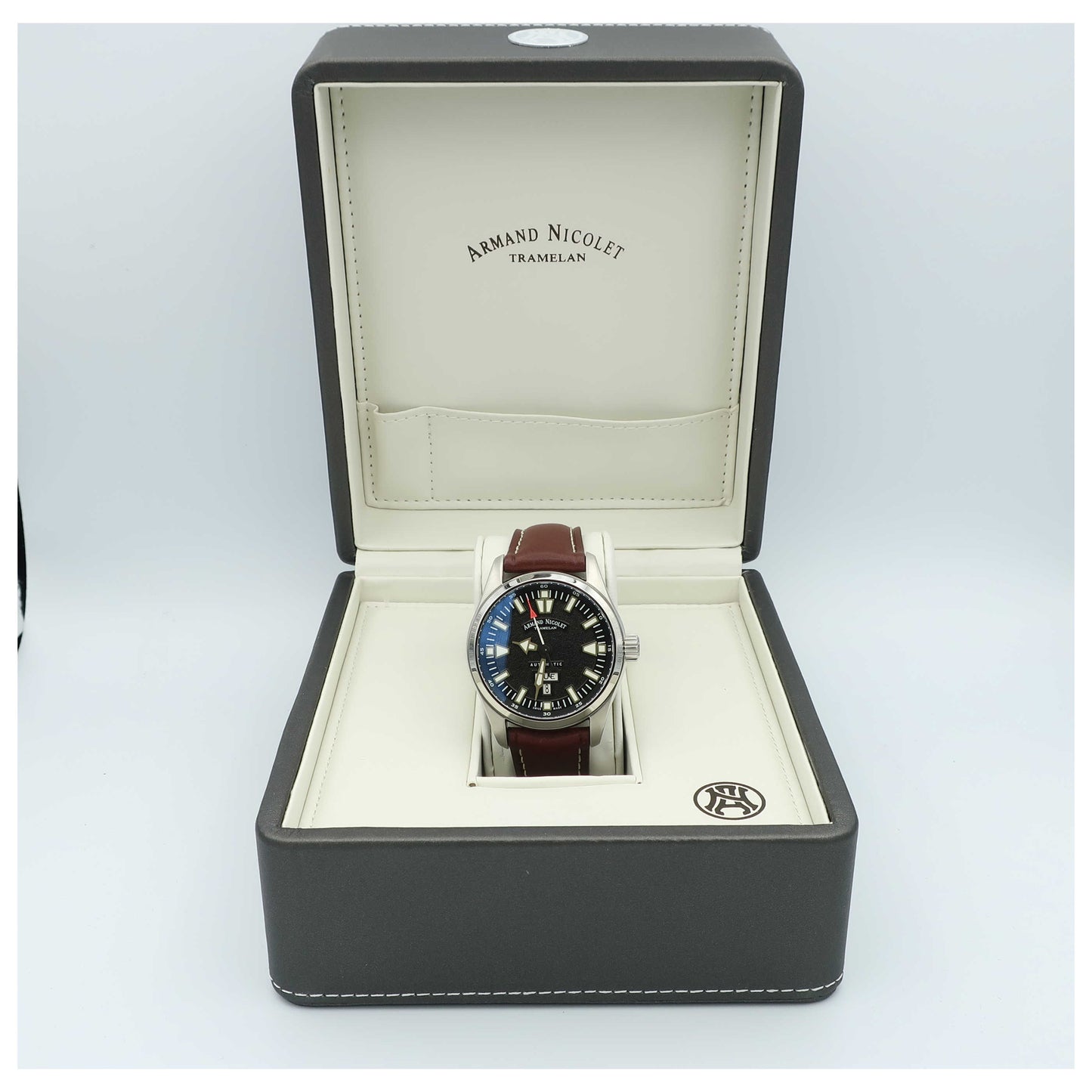 Armand Nicolet M02 Men's Automatic Watch 9640M-NR-PK2420MR-SD - Image #6