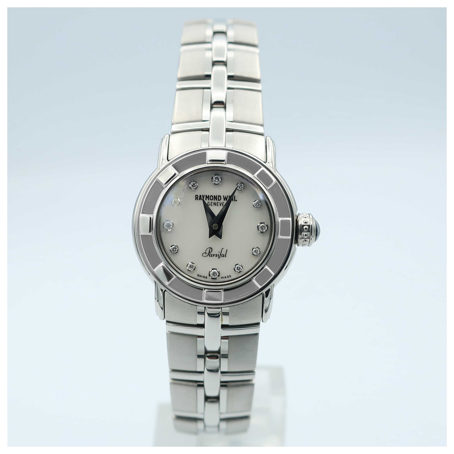 Front view of Raymond Weil Parsifal Women's Swiss Quartz (Battery-Powered) Watch 9641-ST-97081-SDV