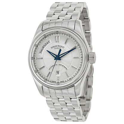 Front view of Armand Nicolet M02 Men's Automatic Watch 9641A-2-AG-M9140