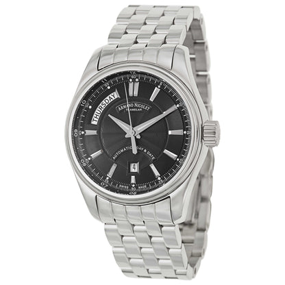 Front view of Armand Nicolet M02 Men's Automatic Watch 9641A-2-NR-M9140