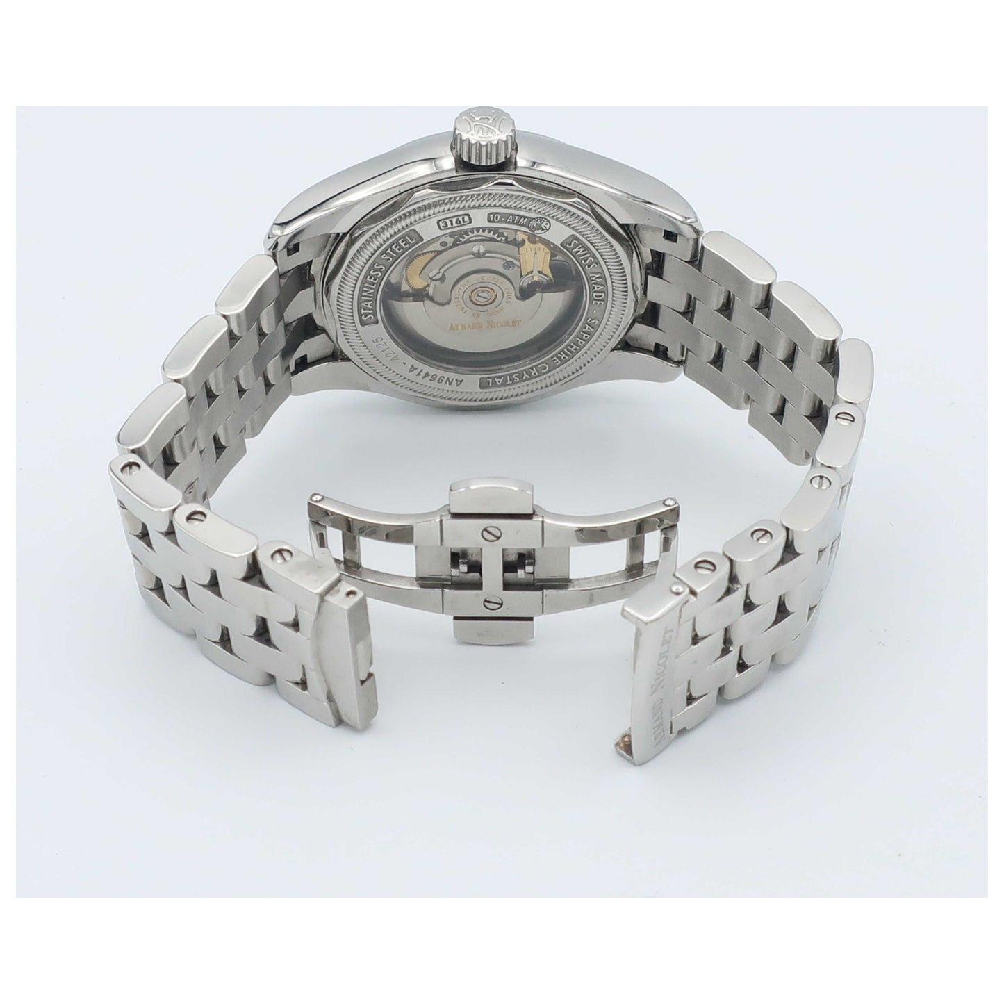 Armand Nicolet M02 Men's Automatic Watch 9641A-AG-M9140-PO - Image #7
