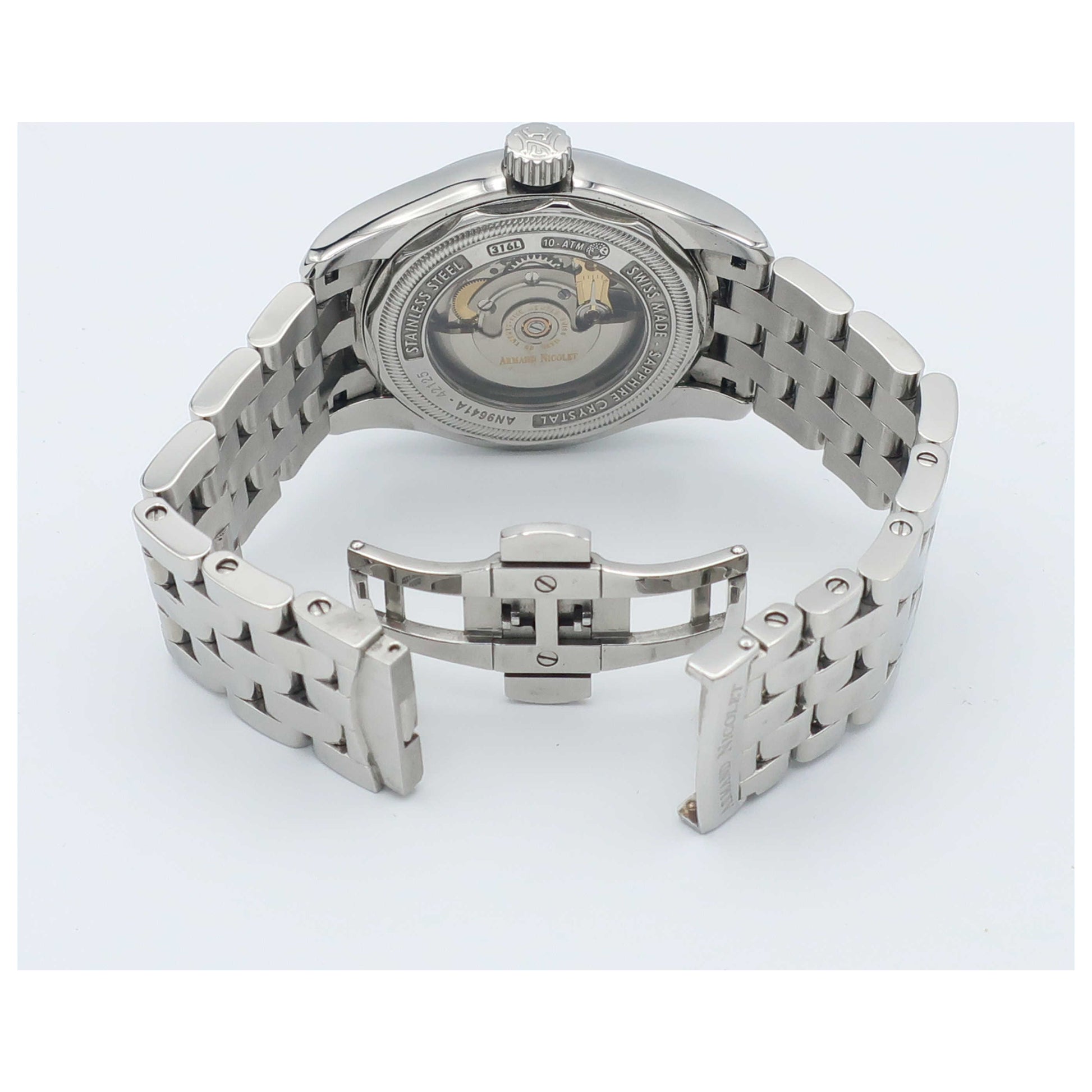 Armand Nicolet M02 Men's Automatic Watch 9641A-AG-M9140-SD2 - Image #7