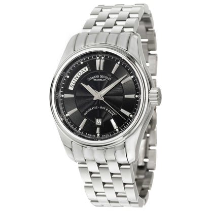 Front view of Armand Nicolet M02 Men's Automatic Watch 9641A-NR-M9140