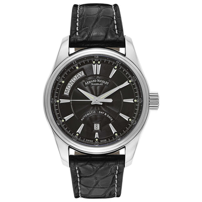 Front view of Armand Nicolet M02 Men's Automatic Watch 9641A-NR-P974NR2