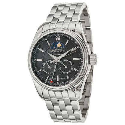 Front view of Armand Nicolet M02 Men's Automatic Watch 9642B-2-NR-M9140