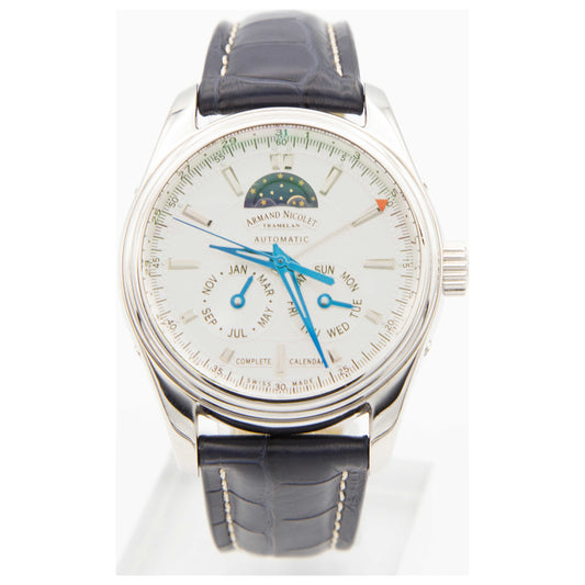 Front view of Armand Nicolet M02 Men's Automatic Watch 9642B-2AGP974MR2-SDV