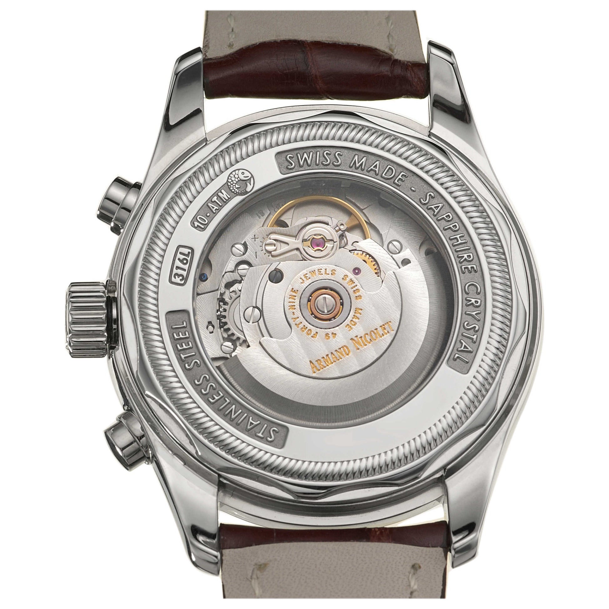 Armand Nicolet M02 Men's Automatic Watch 9644A-AG-P961MR2 - Image #2