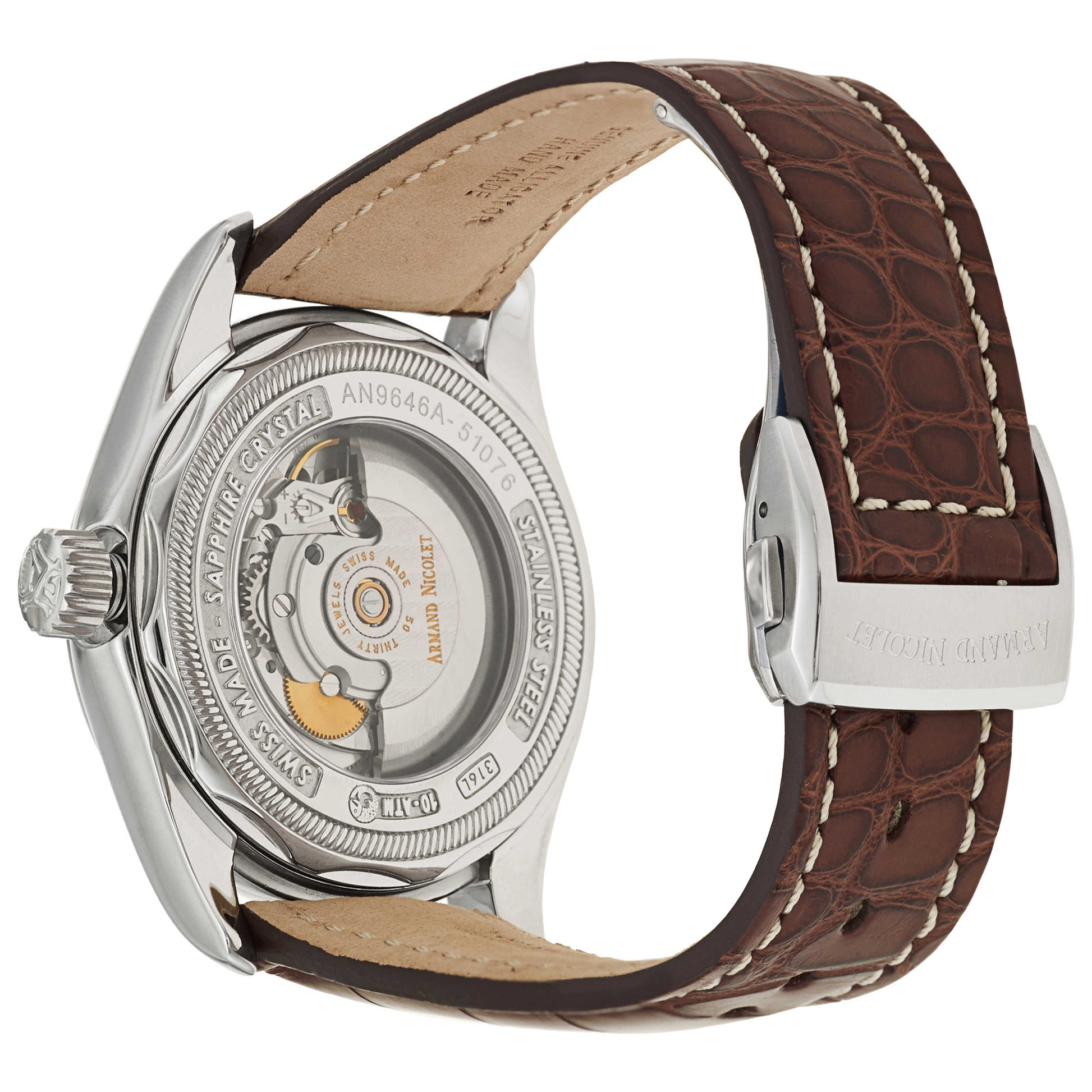 Armand Nicolet M02 Men's Automatic Watch 9646A-2-AG-P974MR2 - Image #2