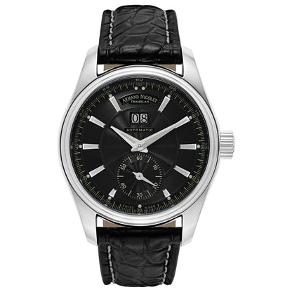 Front view of Armand Nicolet M02 Men's Automatic Watch 9646A-NR-P974NR2
