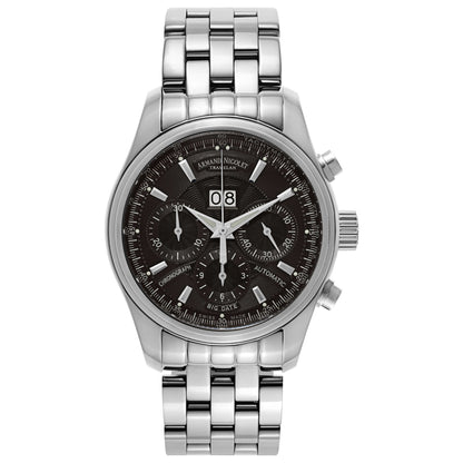 Front view of Armand Nicolet M02 Men's Automatic Watch 9648A-NR-M9140
