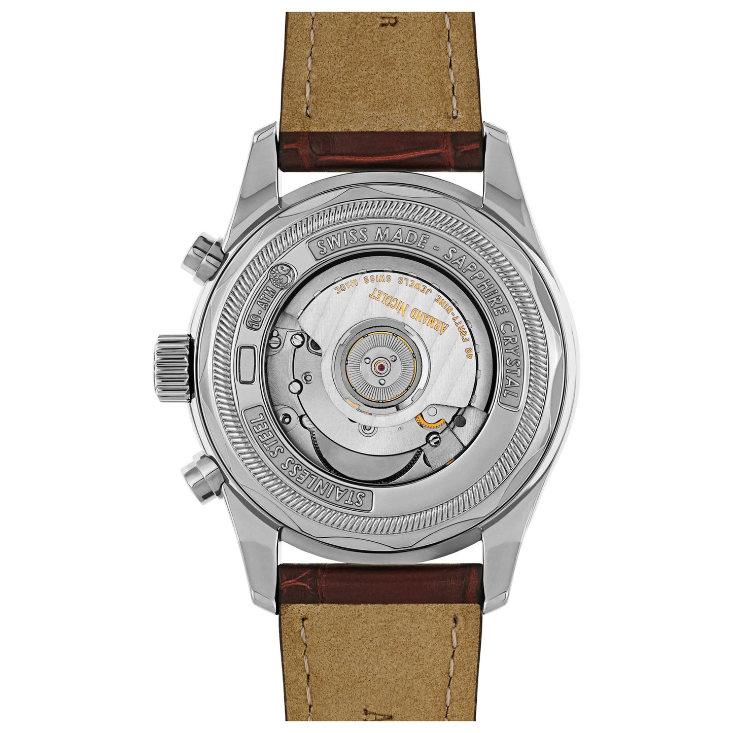 Armand Nicolet M02 Men's Automatic Watch 9648A2-AG-P974MR2 - Image #2