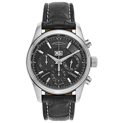 Front view of Armand Nicolet M02 Men's Automatic Watch 9648A2-NR-P974NR2