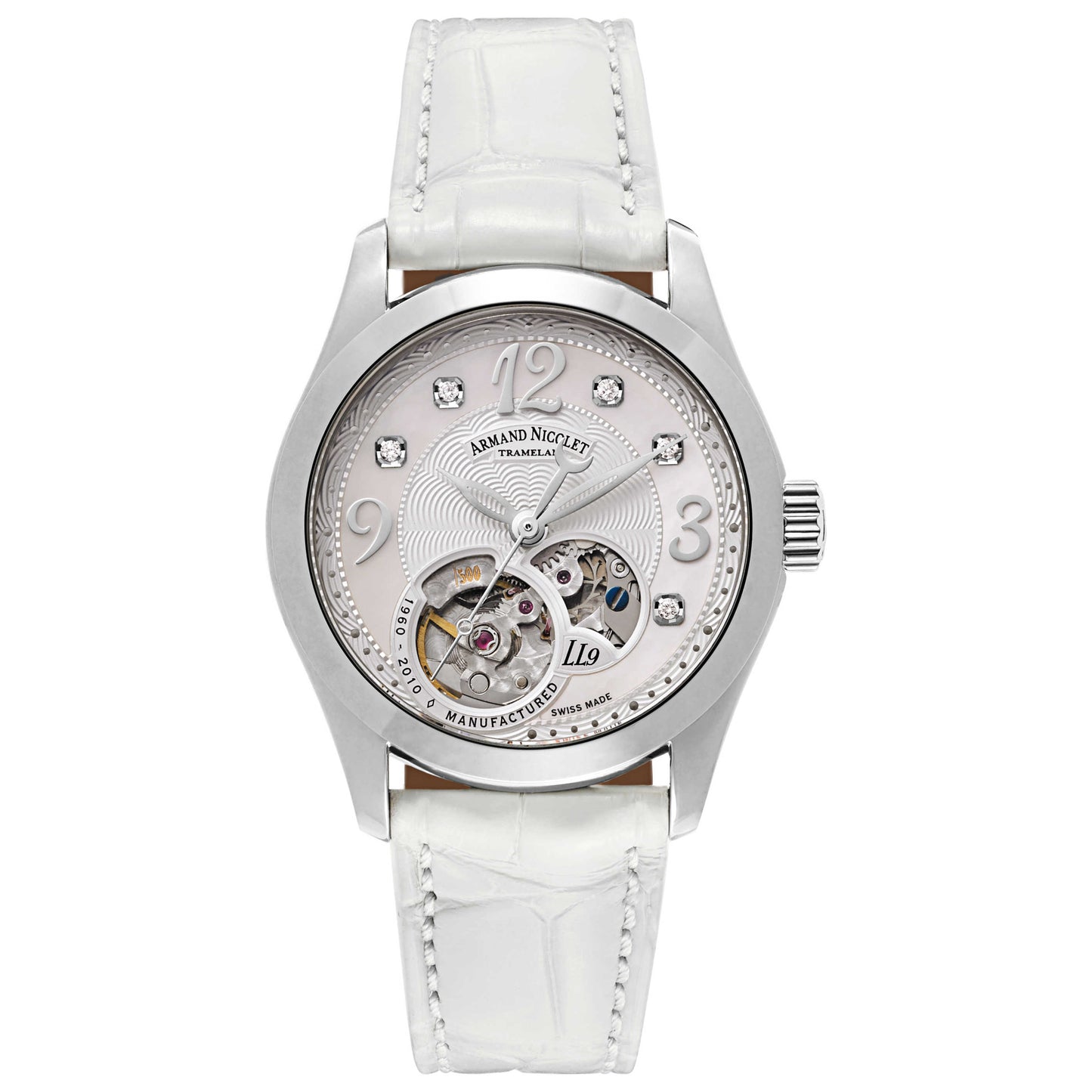 Front view of Armand Nicolet LL9 Women's Automatic Watch 9653A-AN-P953BC8