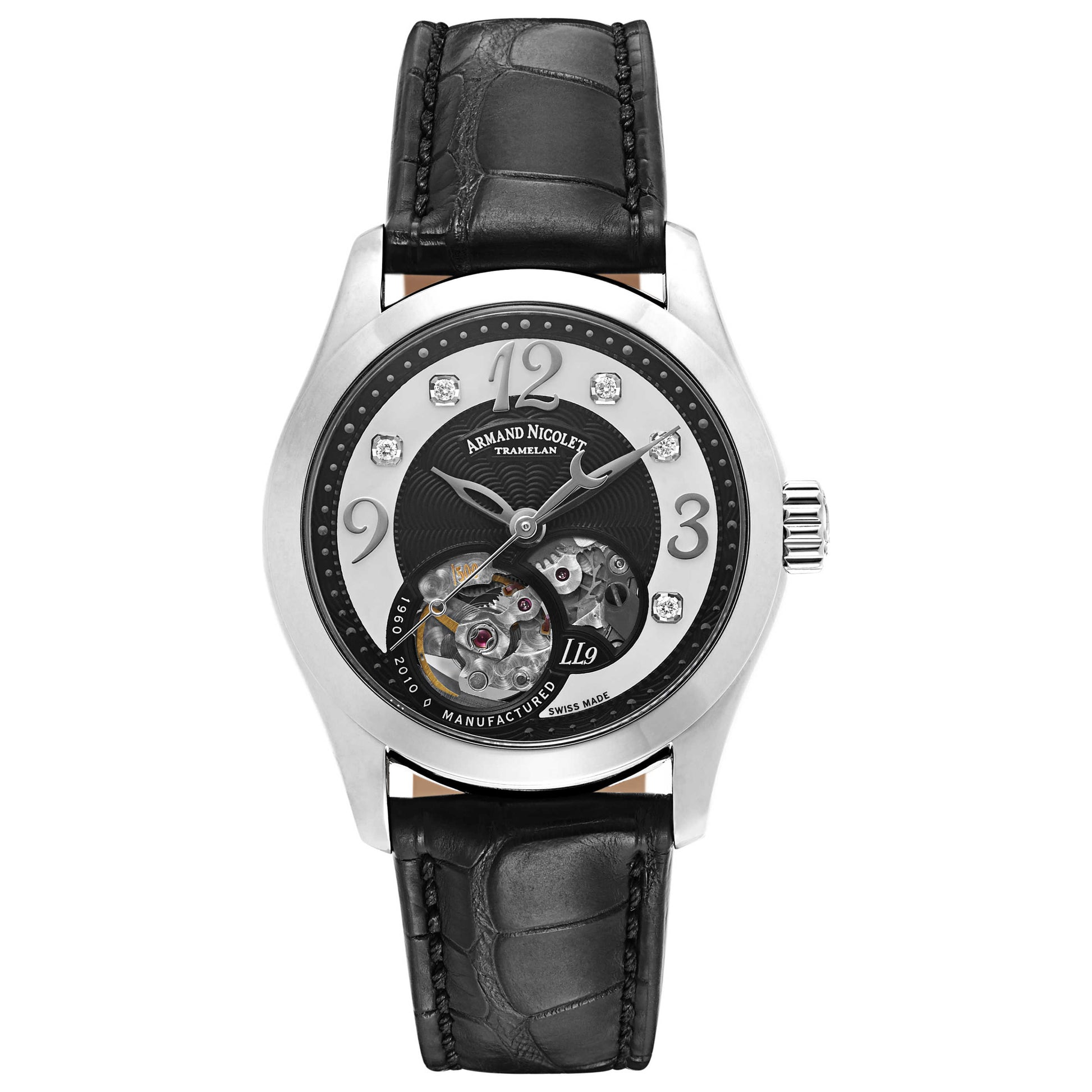 Front view of Armand Nicolet LL9 Women's Automatic Watch 9653A-NN-P953NR8