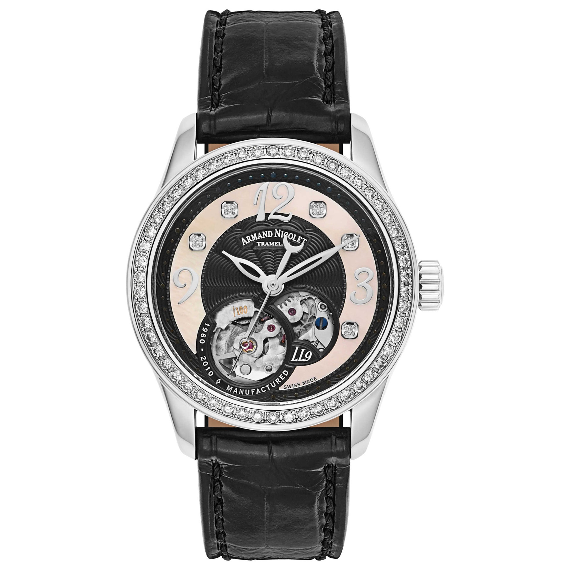 Front view of Armand Nicolet LL9 Men's Automatic Watch 9653D-NN-P953NR8
