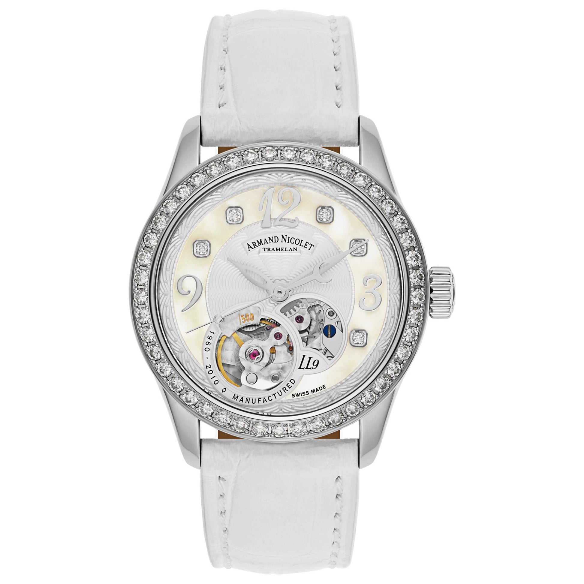 Front view of Armand Nicolet LL9 Women's Automatic Watch 9653J-AN-P953BC8