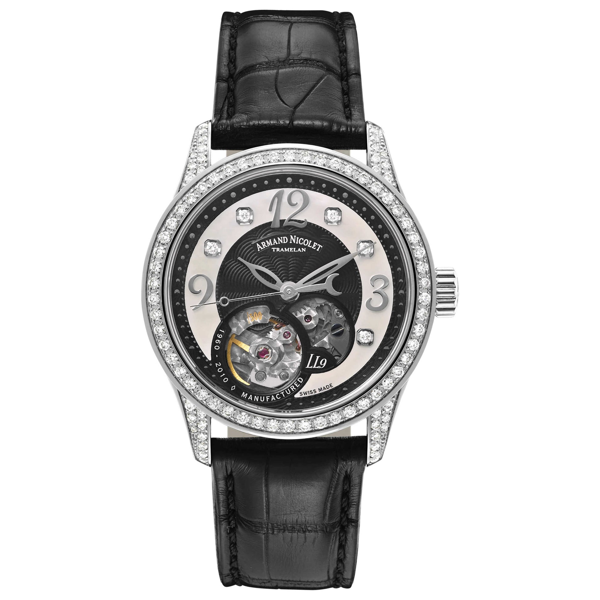 Front view of Armand Nicolet LL9 Women's Automatic Watch 9653L-NN-P953NR8