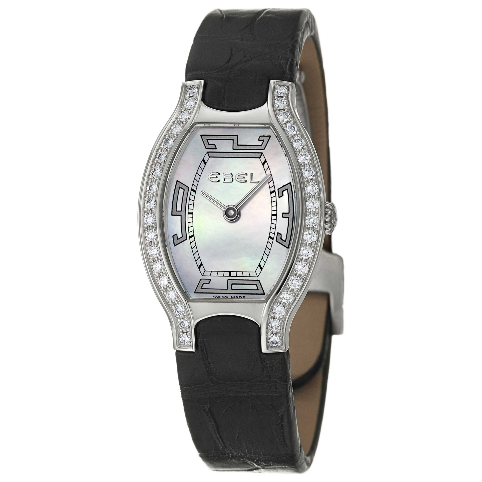 Front view of Ebel Beluga Tonneau Women's Swiss Quartz (Battery-Powered) Watch 9656G28-3911035136