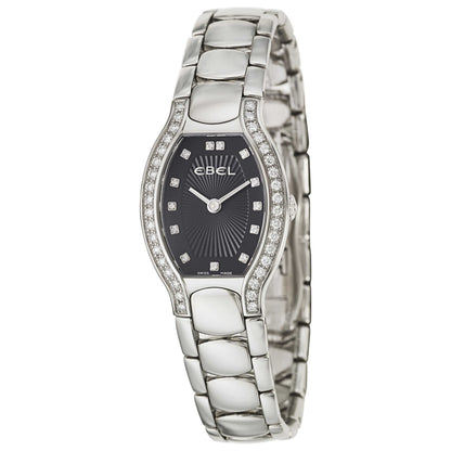 Front view of Ebel Beluga Tonneau Women's Swiss Quartz (Battery-Powered) Watch 9656G28-591070